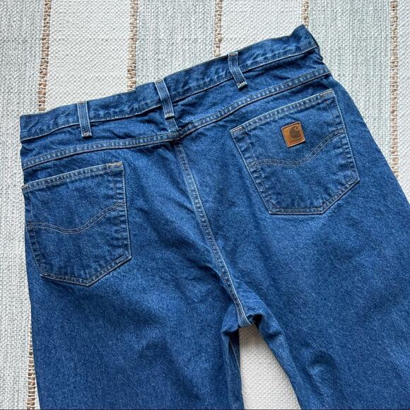 Carhartt Blue Straight Leg Relaxed Fit Jeans Men’s 40 x 32 - Picture 7 of 9